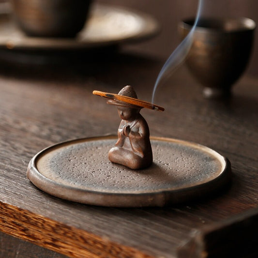 Ceramic Incense Base and Stand